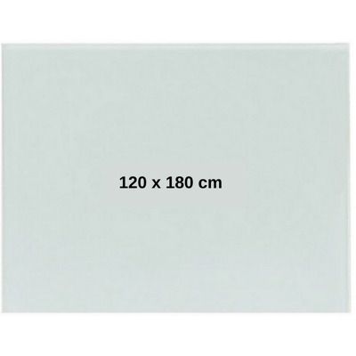 Tabla alba magnetica din sticla, 120 x 180 cm, (burete, spray, magneti)