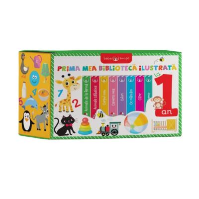Cutie. Bebe invata. Prima mea biblioteca ilustrata la 1 an (8 carticele)
