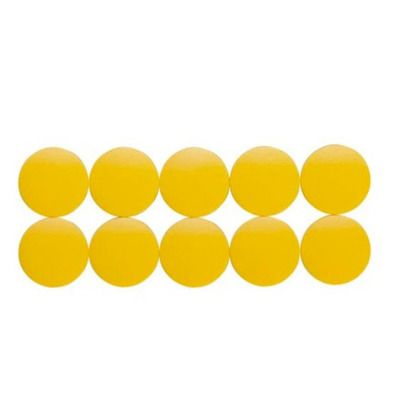 Magneti forma rotunda, D24mm, 0.60 kg forta, 10 buc/set, MAUL Solid - galben