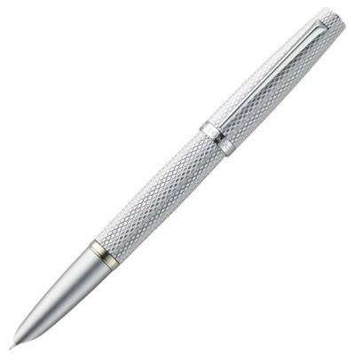 Stilou DIPLOMAT Viper, cu penita F/M, din otel inoxidabil - silver guilloche