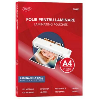 Folie laminare A4 125 microni 100/top