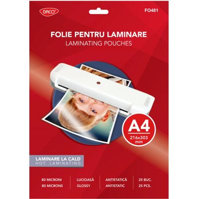 Folie laminare A4 80 microni 25/top